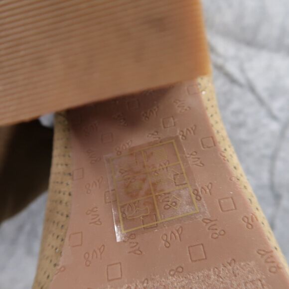 Dolce Vita Shoes Womens 7.5 Bootie Fashion Open Toe Cutout Chunky Heel Olive Zip - Picture 13 of 15